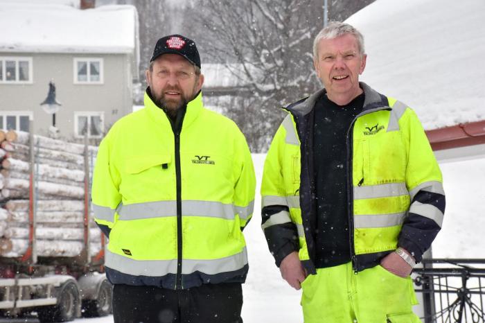Einar Bruskerud og Jan Flaskerud har samarbeidet i mange tiår og stiftet Valdrestømmer sammen med fem andre transportører i 1999. Foto: Stein Inge Stølen