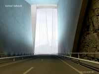 Tunnel Valavik - fotomontasje ved Statens vegvesen