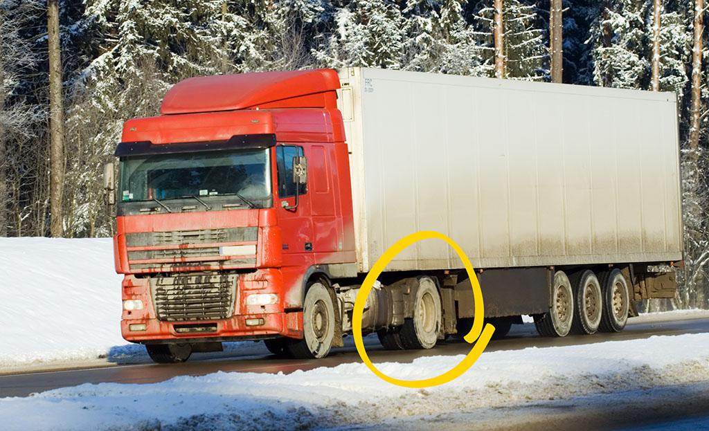 Toakslede lastebiler er dårlig nytt på vinterføre