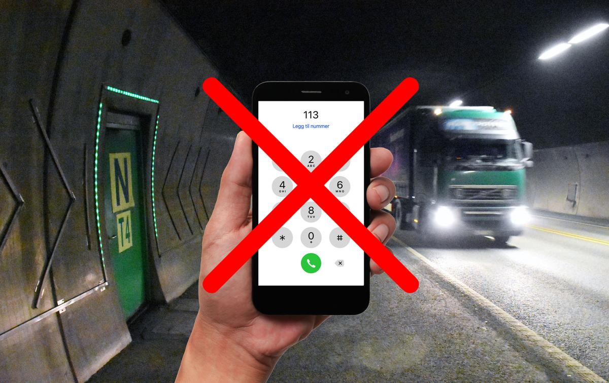 Vegvesenet: Ikke bruk mobiltelefonen i tunneler
