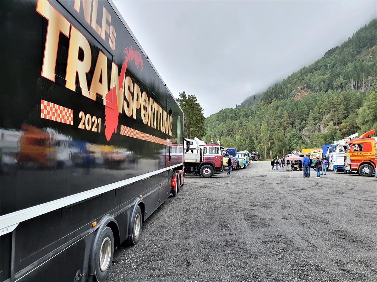 NLF-traileren på plass på Hardangerfjordtreffet!