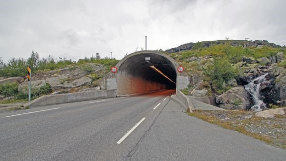 Denne tunnelen blir stengt natt til mandag 8. august