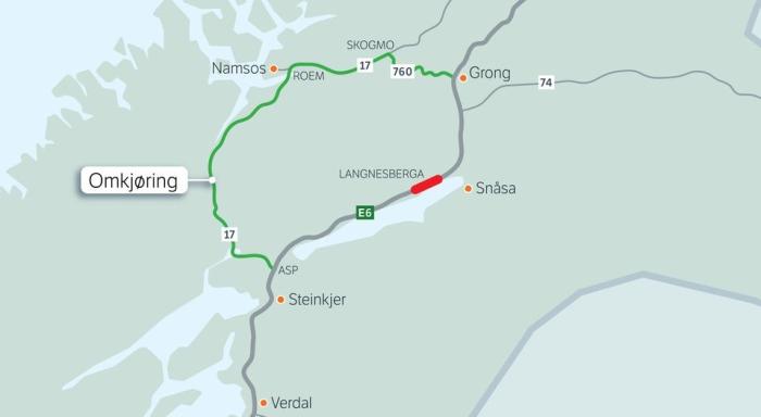 Her nattestenges E6 i tre måneder 