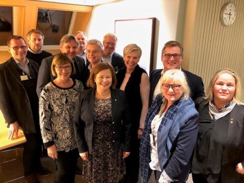 Styret i samferdsels-forum nord møter Nord-Norge benken på Stortinget  