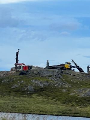 Første salve på rv. 94 til Hammerfest