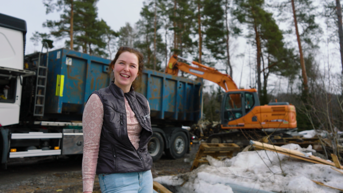 RØRENDE: Tiril Thengs og hennes flotte «lastebilfamilie» er kanskje de som har gitt seerne de aller fleste rørende øyeblikkene. Foto: Viaplay