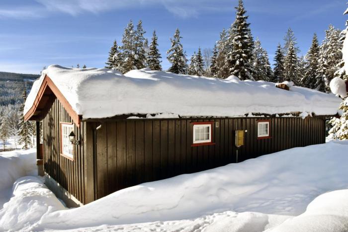 Geir Aksnessæther bekrefter at de litauiske sjåførene bodde i denne hytten over lengre tid, men hevder de gjorde det av egen fri vilje. Foto: Stein Inge Stølen