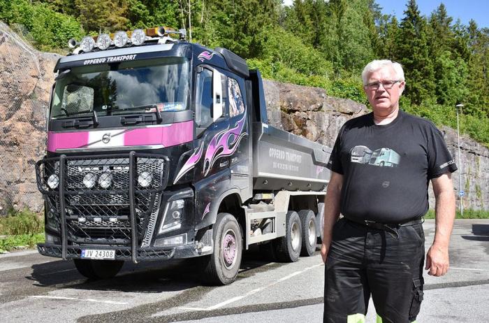 Einar kjører dugelig redskap: En 2016 Volvo FH 16 750 med Euro VI-teknologi. Foto: Stein Inge Stølen