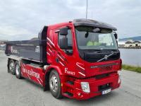 Volvo er stolt leverandør av denne elektriske lastebilen. De kan også røpe at det jobbes med flere modeller. fremtiden er elektrisk.