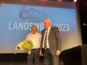 Anders Krog (t.v) fra Østfold ble valgt til ny nestleder i forbundsstyret