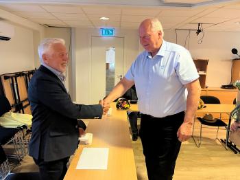 Oddmund Høyer-Ursin Jeppesen takket for 40-årsmerket