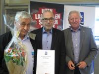 Østebø fikk fortjeneste medalje i sølv og takk til Ashem for styrearbeide i mange år