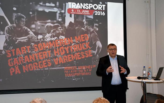 Geir A. Mo er overbevist om at Transport 2016 blir årets viktigste høydepunkt for transportbransjen. Foto: Stein Inge Stølen