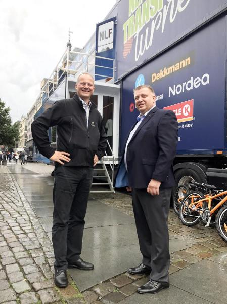 Samferdselsminister Ketil Solvik-Olsen støtter NLF-tiltaket som vil bidra til å bevisstgjøre transportkjøpere sitt ansvar. Foto: Kjell Olafsrud