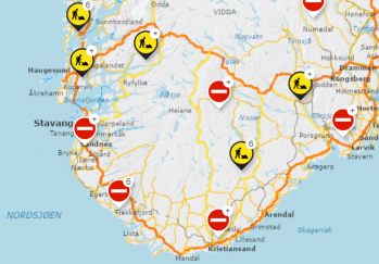 Veikart SVV Sør-vest