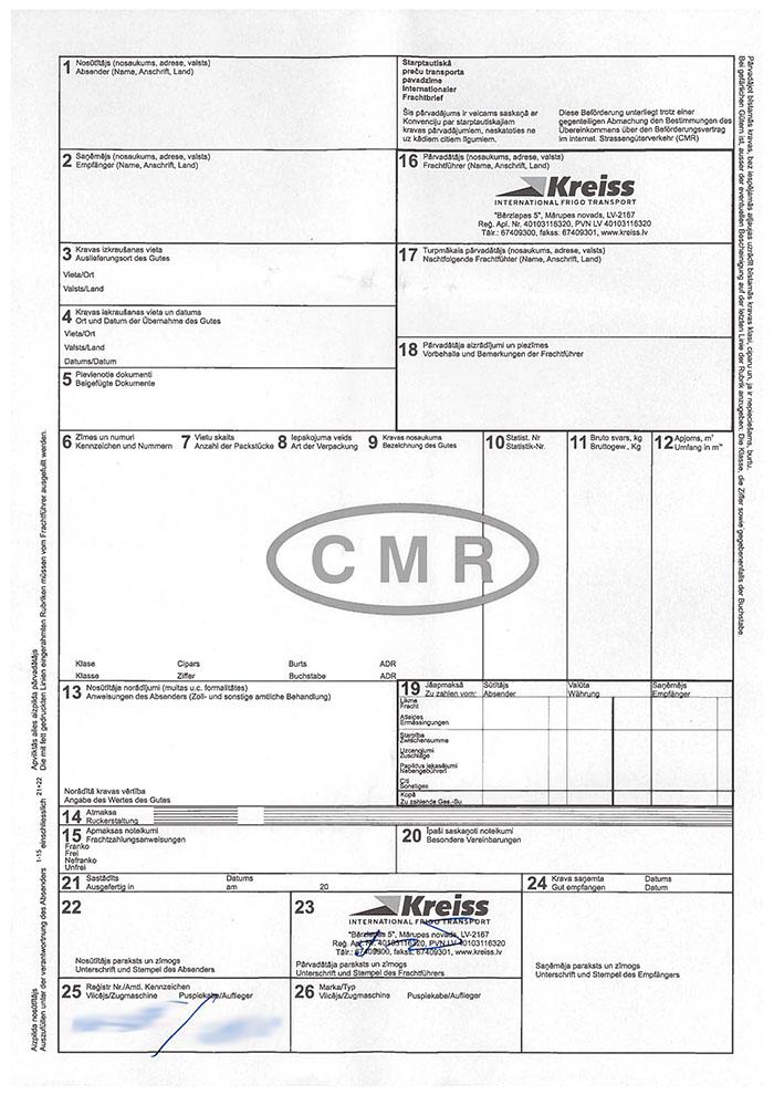 Sjåfører som kjører for Kreiss og andre utenlandske firmaer blir utstyrt med bunkevis av ferdigstemplede fraktbrev, som de deretter fyller ut for hånd etter hvert som de får oppdrag. Dette fører ofte til krøll ved kontroller. Foto: NLF-Arkiv