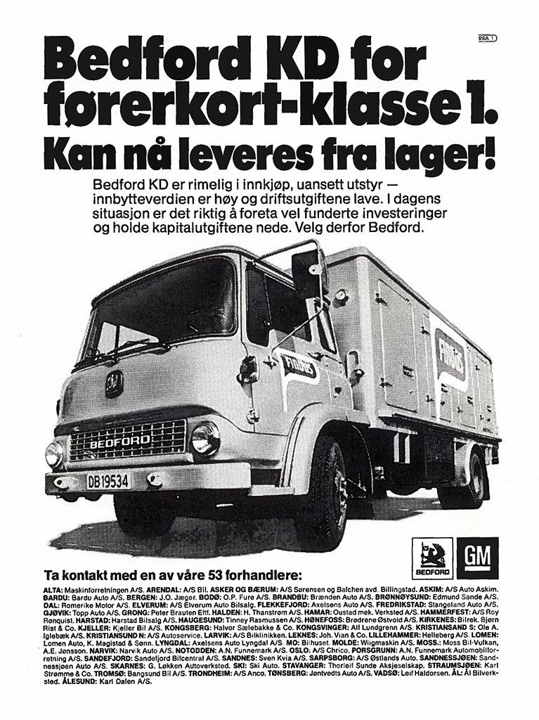 Når så du en Bedford i drift sist?