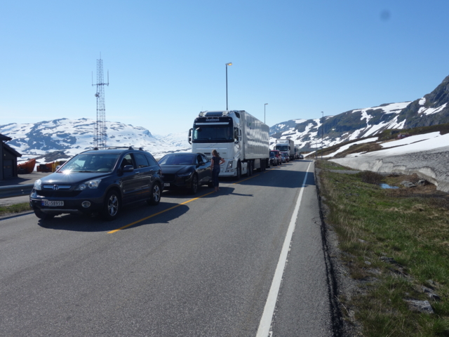 Blir kolonnekjøring hele døgnet på E134 Haukelivegen
