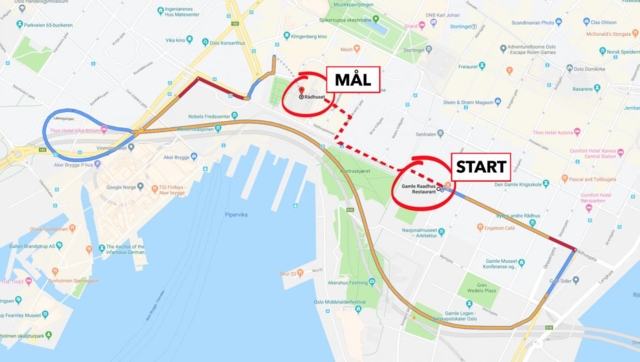 Slik må du kjøre for å levere varer til rådhuset i Oslo