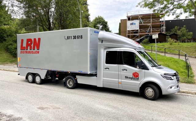 Skoglund Transport kjører snutebil i miniatyr