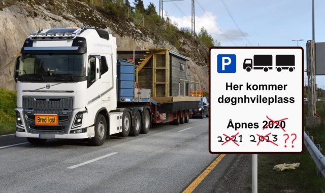 Døgnhvileplasser på stedet hvil: –  Sjåførene fortjener bedre