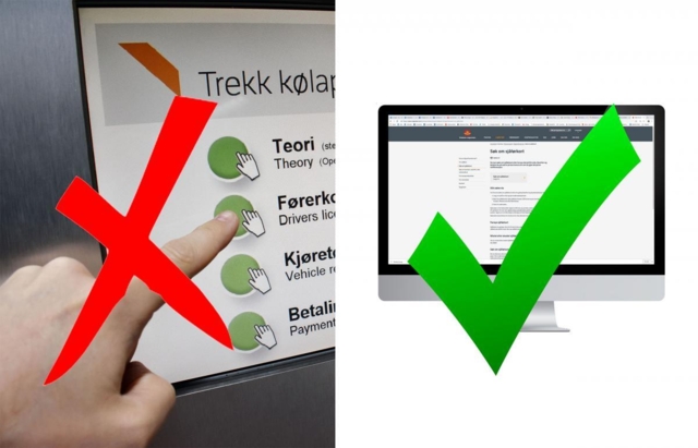 Yrkessjåførene strømmer til nettet for å fornye sjåførkort