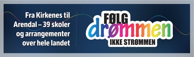 Snart starter «Følg drømmen, ikke strømmen» – finn ditt nærmeste stopp