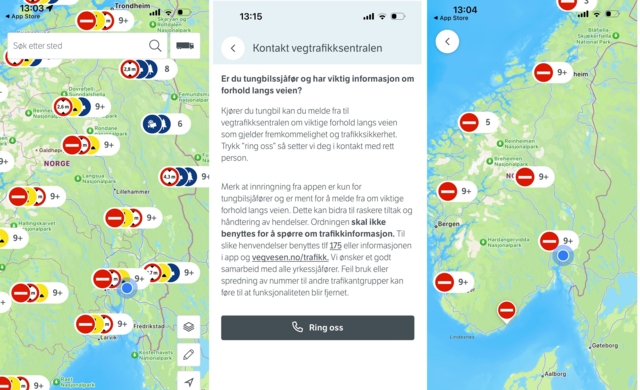 Yrkessjåfører får prioritert linje inn til 175