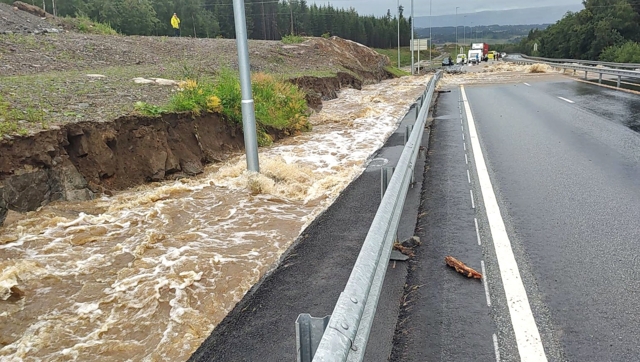 Her har «Hans» herjet med vegnettet