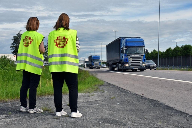 Flere utenlandske lastebiler