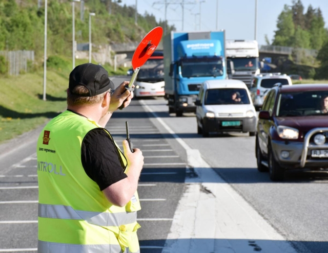 300 lastebiler forsvant fra E6 da storkontrollen startet