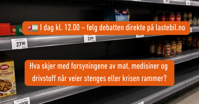 I dag: NLF setter transportberedskap på dagsorden under Arendalsuka