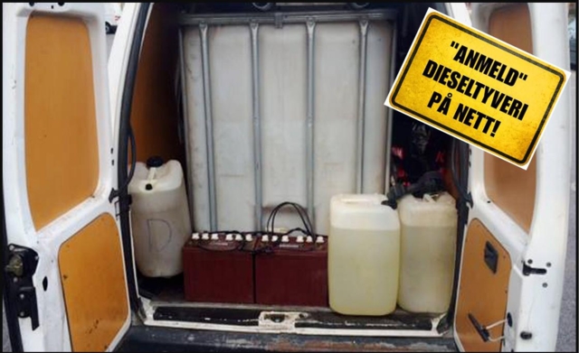 Stjeler diesel hver tredje natt