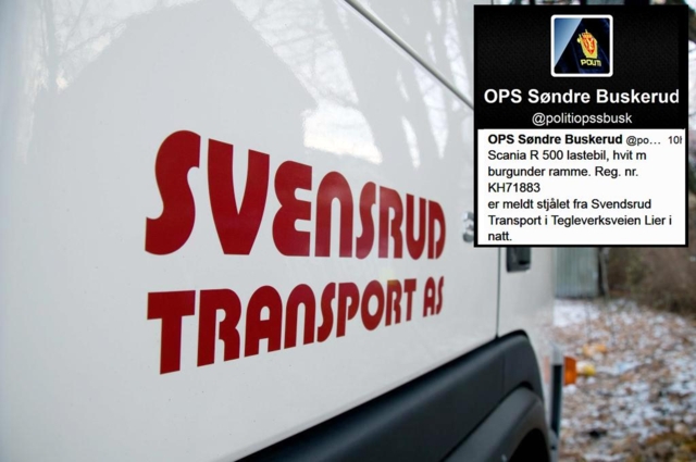 To nye lastebiler stjålet