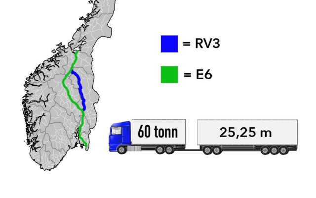 Modulvogntog fra Svinesund til Trondheim