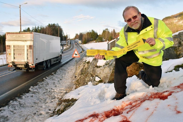Deler ut 100 000 viltbånd