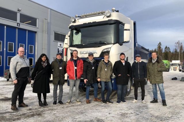 Fremtidens politikere fikk smake på lastebilhverdagen