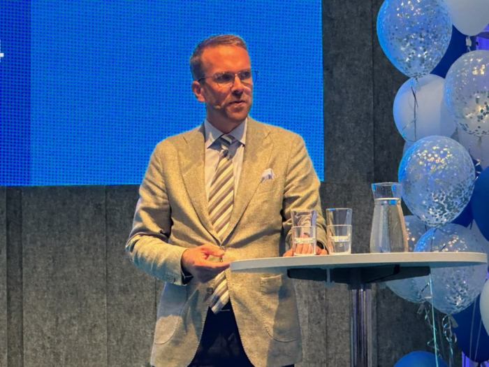 ÅPNET MESSEN: Onsdag ble messen åpnet av Sveriges infrastrukturminister, Andreas Carlson.