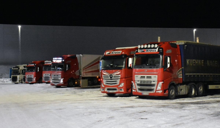 En samling Kreiss-biler på Fugleåsen døgnhvileplass. Foto: Stein Inge Stølen