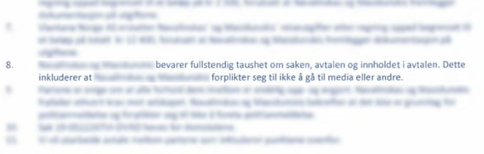 Vlantana Norge ville i sitt opprinnelige forlikstilbud sikre at sjåførene ikke offentliggjorde noen detaljer fra saken. Det gikk ikke helt etter planen.