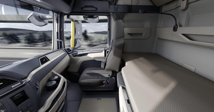 MAN satser mye på å gi langdistansesjåfører maksimal komfort. Foto: MAN