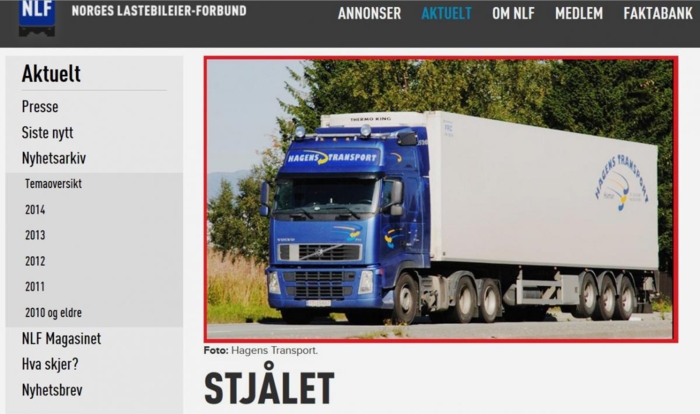 Faksimile fra lastebil.no 31. august 2014.