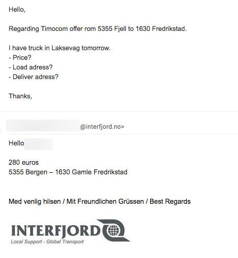 Foto: Skjermdump, e-post