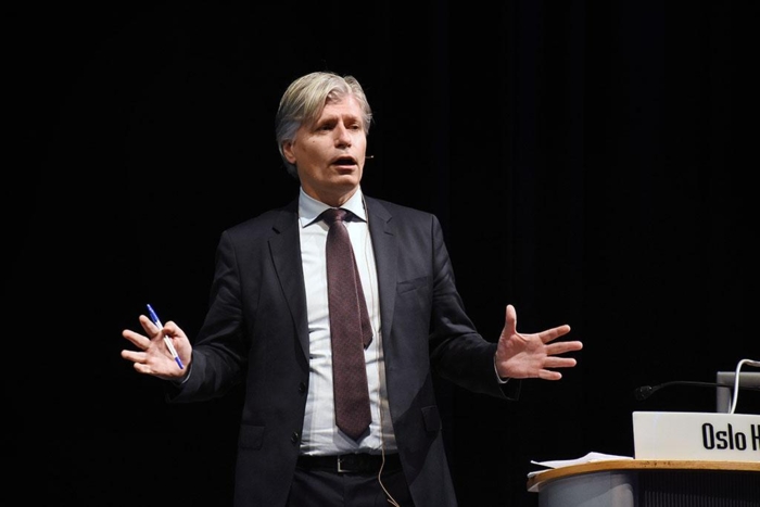 Venstres Ola Elvestuen fronter en tydelig CO2-linje knyttet til tungtransporten. Foto: Stein Inge Stølen