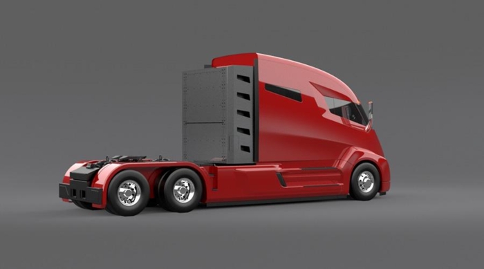 Nikola One kan trekke opptil 30 000 kilo i nyttelast. Foto: Nikola Motors