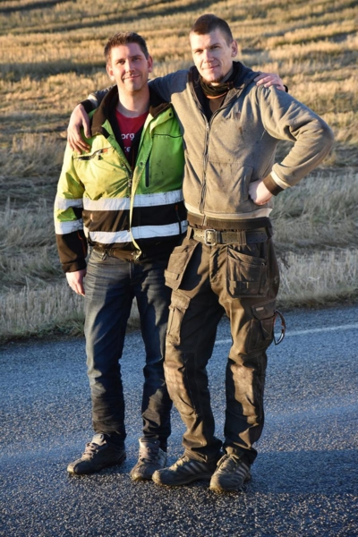 Espen og Kurt er godt fornøyd med samarbeidet. Foto: Stein Inge Stølen