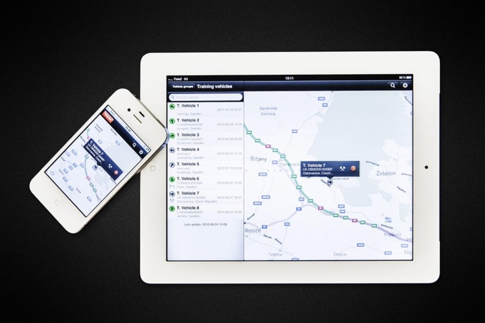 Med Scanias Fleet Management-app har befraktere full kontroll over flåten. Foto: Scania