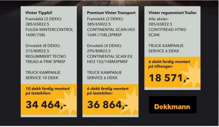 Tilbud: Trykk på bildet for å kontakte Dekkmann. Vi gjør oppmerksom på at det står at tilbudet varer til 1.09.22, men det er dette tilbudet som nå er forlenget.