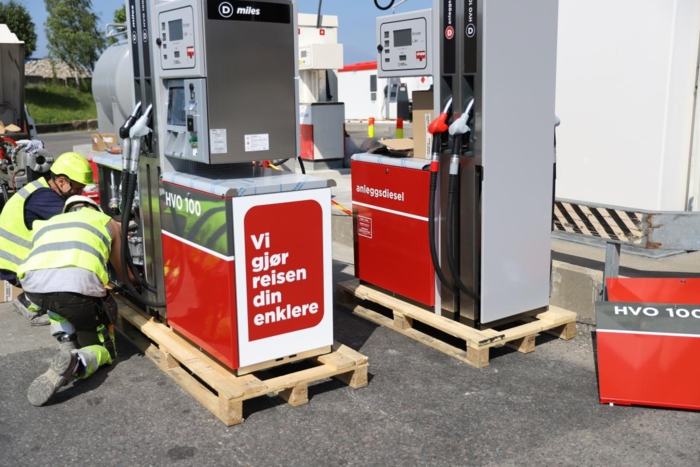 Tidligere i år installerte Circle K HVO100-fyllpumper på Kongshavn. Foto: André Kjernsli