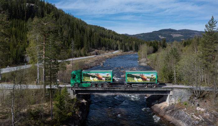 FLOTT KONTORUTSIKT: Idylliske omgivelser i Valdres
